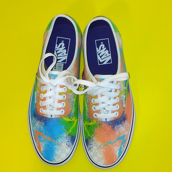 Vans Lace up retro splatter print women's size 9 - Picture 5 of 11